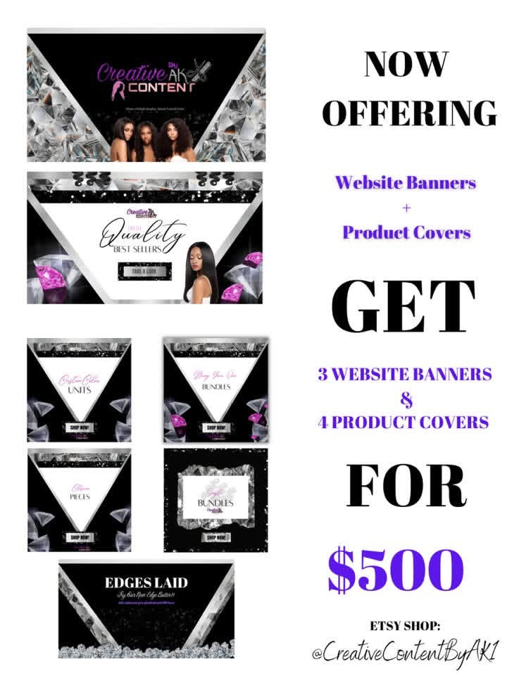 Website Banners Glam